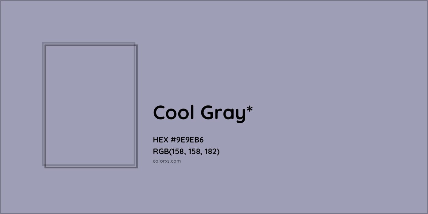HEX #9E9EB6 Color Name, Color Code, Palettes, Similar Paints, Images