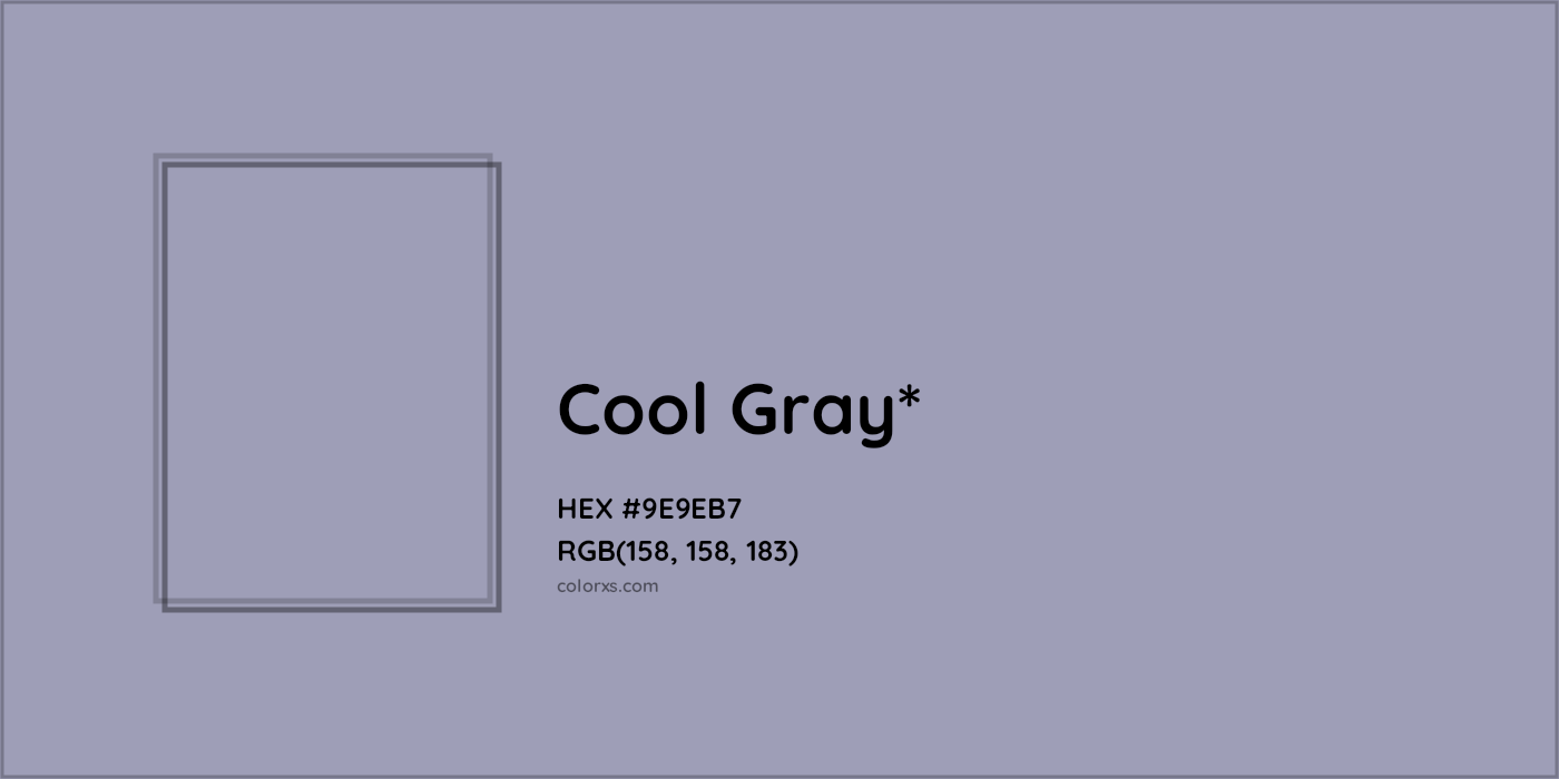 HEX #9E9EB7 Color Name, Color Code, Palettes, Similar Paints, Images