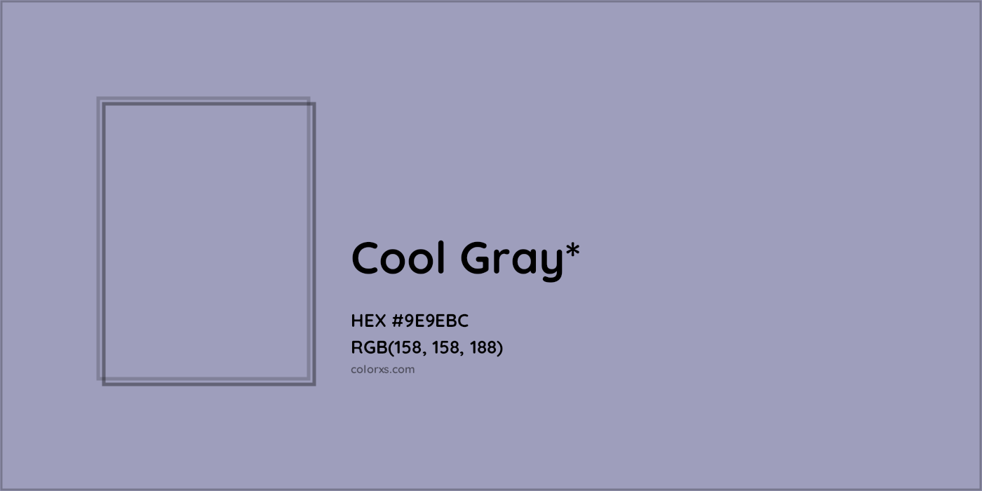 HEX #9E9EBC Color Name, Color Code, Palettes, Similar Paints, Images