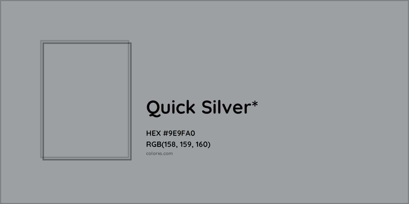 HEX #9E9FA0 Color Name, Color Code, Palettes, Similar Paints, Images