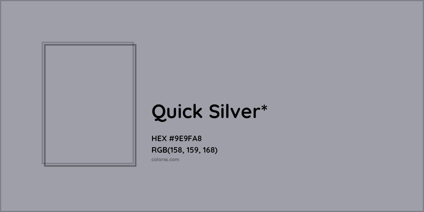 HEX #9E9FA8 Color Name, Color Code, Palettes, Similar Paints, Images