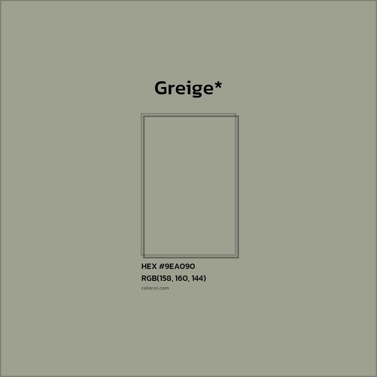 HEX #9EA090 Color Name, Color Code, Palettes, Similar Paints, Images