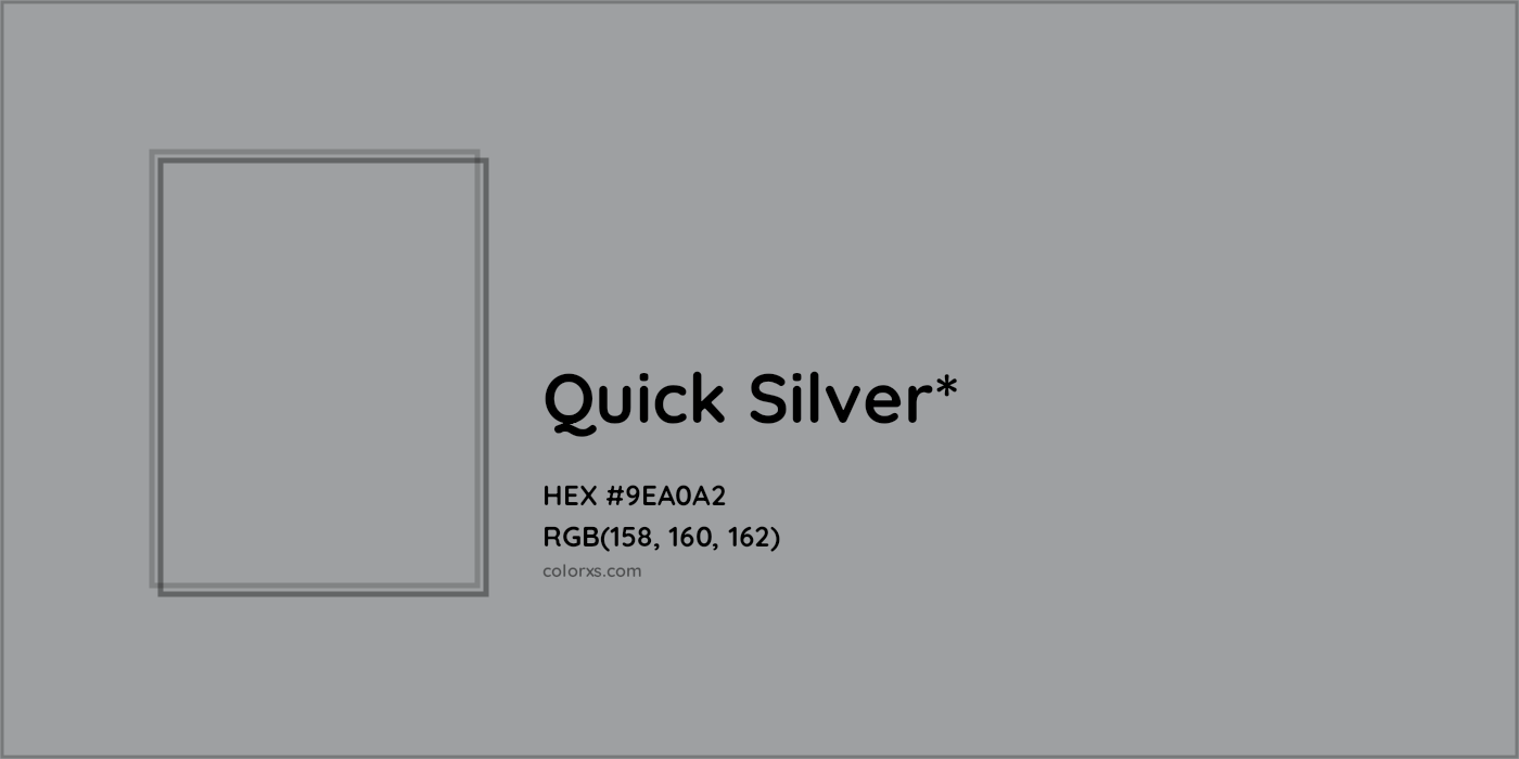 HEX #9EA0A2 Color Name, Color Code, Palettes, Similar Paints, Images