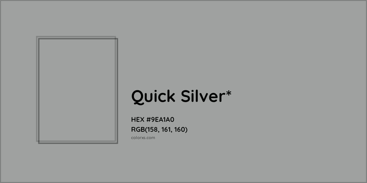HEX #9EA1A0 Color Name, Color Code, Palettes, Similar Paints, Images