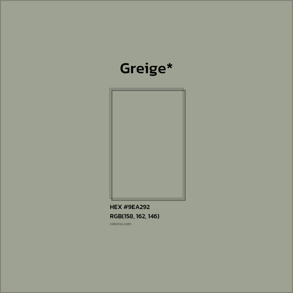 HEX #9EA292 Color Name, Color Code, Palettes, Similar Paints, Images