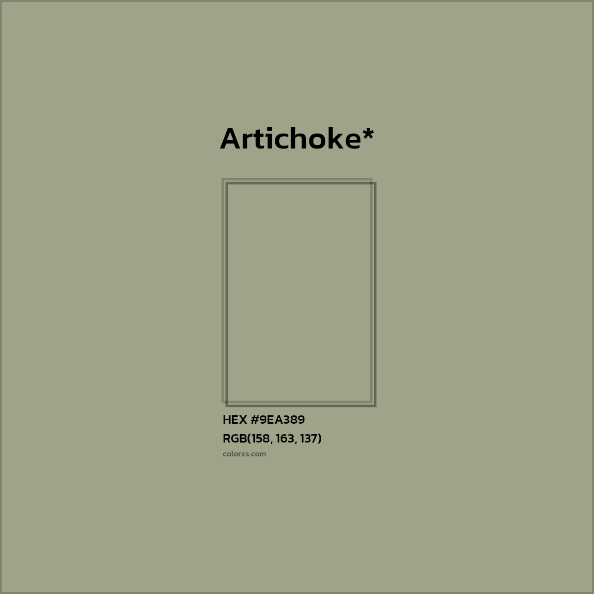 HEX #9EA389 Color Name, Color Code, Palettes, Similar Paints, Images