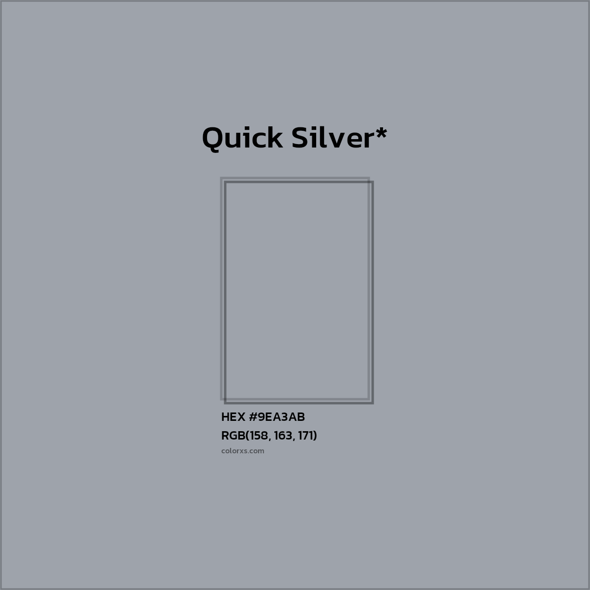 HEX #9EA3AB Color Name, Color Code, Palettes, Similar Paints, Images
