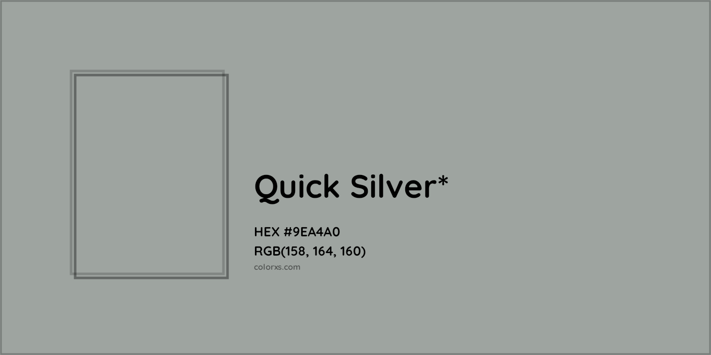 HEX #9EA4A0 Color Name, Color Code, Palettes, Similar Paints, Images