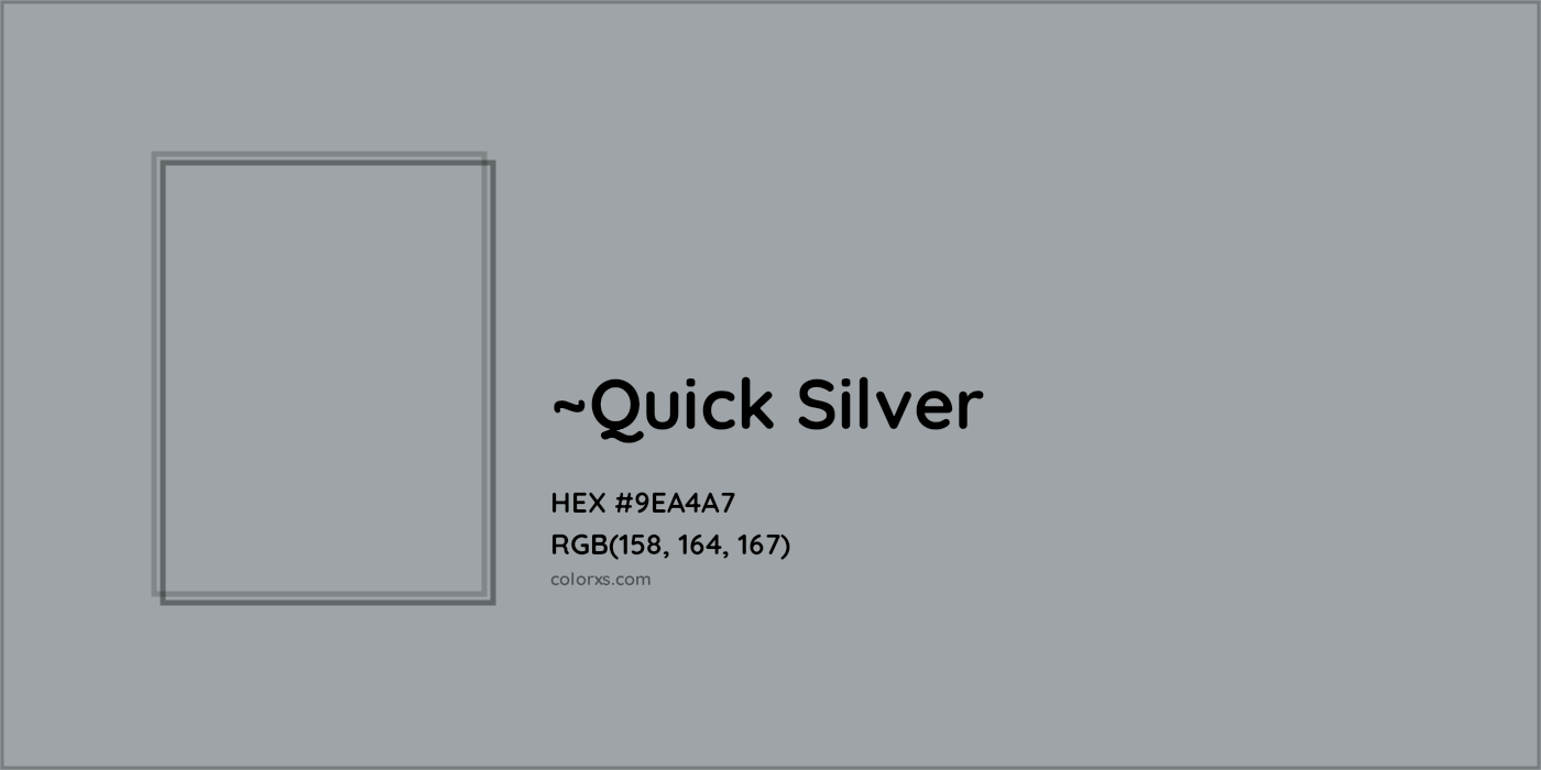 HEX #9EA4A7 Color Name, Color Code, Palettes, Similar Paints, Images