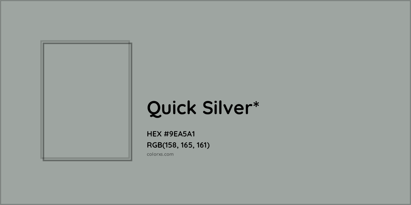 HEX #9EA5A1 Color Name, Color Code, Palettes, Similar Paints, Images