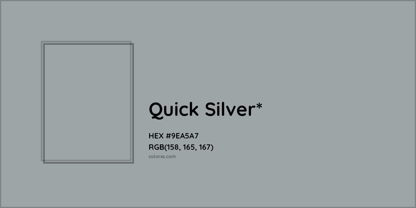 HEX #9EA5A7 Color Name, Color Code, Palettes, Similar Paints, Images