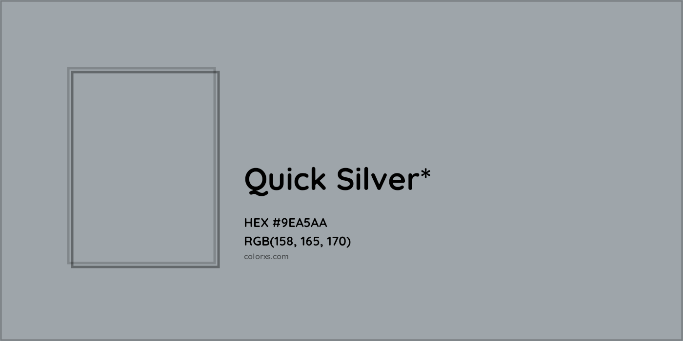 HEX #9EA5AA Color Name, Color Code, Palettes, Similar Paints, Images