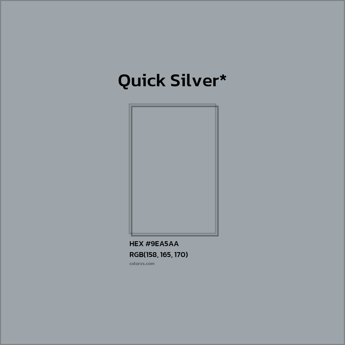 HEX #9EA5AA Color Name, Color Code, Palettes, Similar Paints, Images