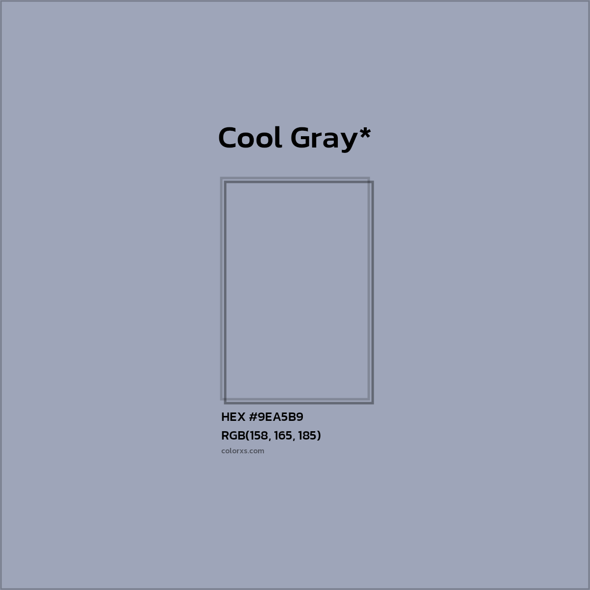 HEX #9EA5B9 Color Name, Color Code, Palettes, Similar Paints, Images