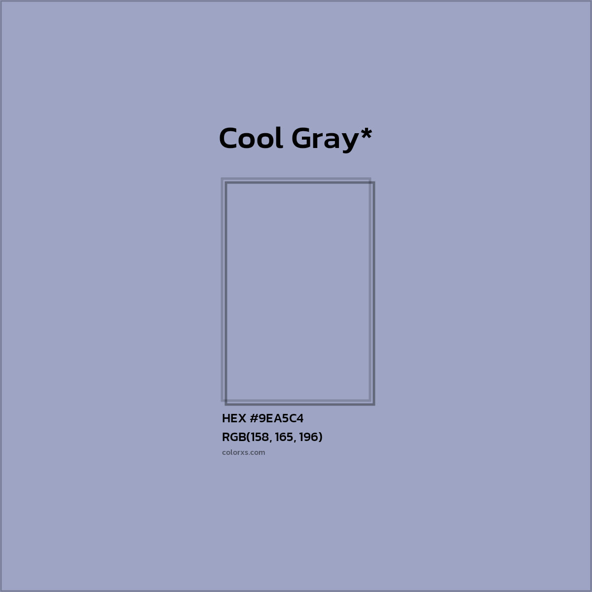 HEX #9EA5C4 Color Name, Color Code, Palettes, Similar Paints, Images