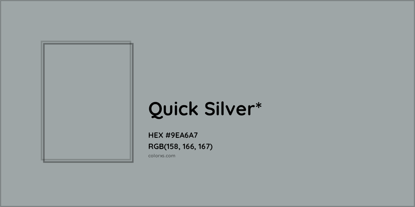 HEX #9EA6A7 Color Name, Color Code, Palettes, Similar Paints, Images