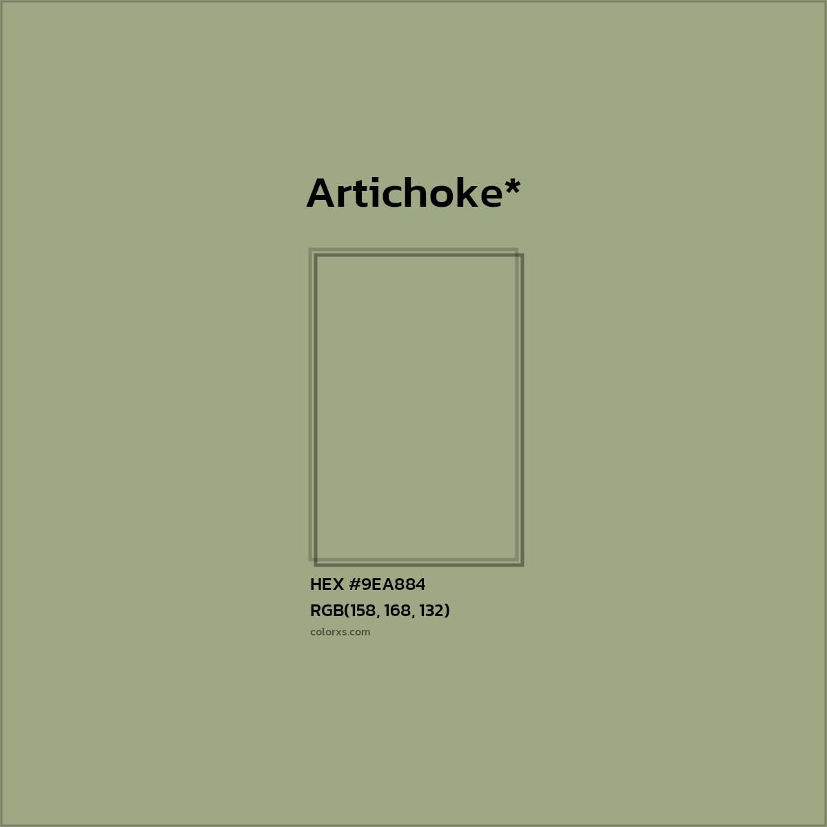HEX #9EA884 Color Name, Color Code, Palettes, Similar Paints, Images