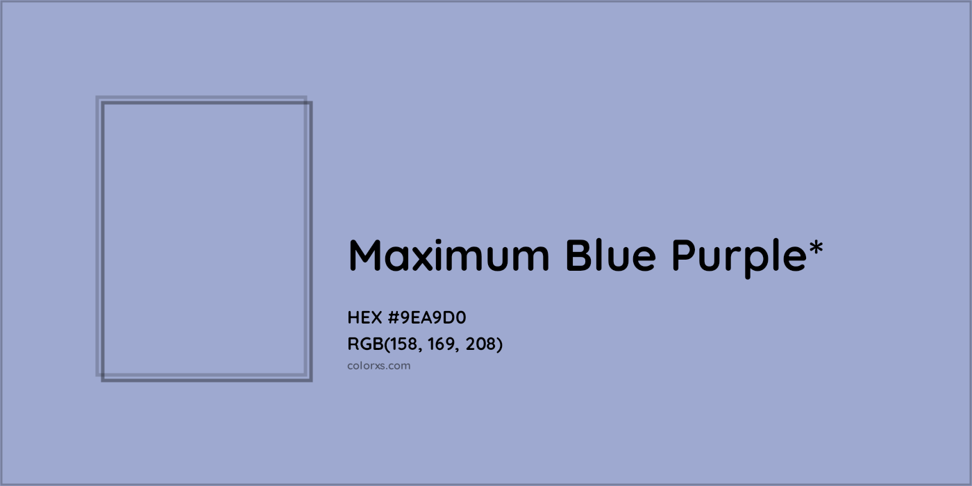 HEX #9EA9D0 Color Name, Color Code, Palettes, Similar Paints, Images