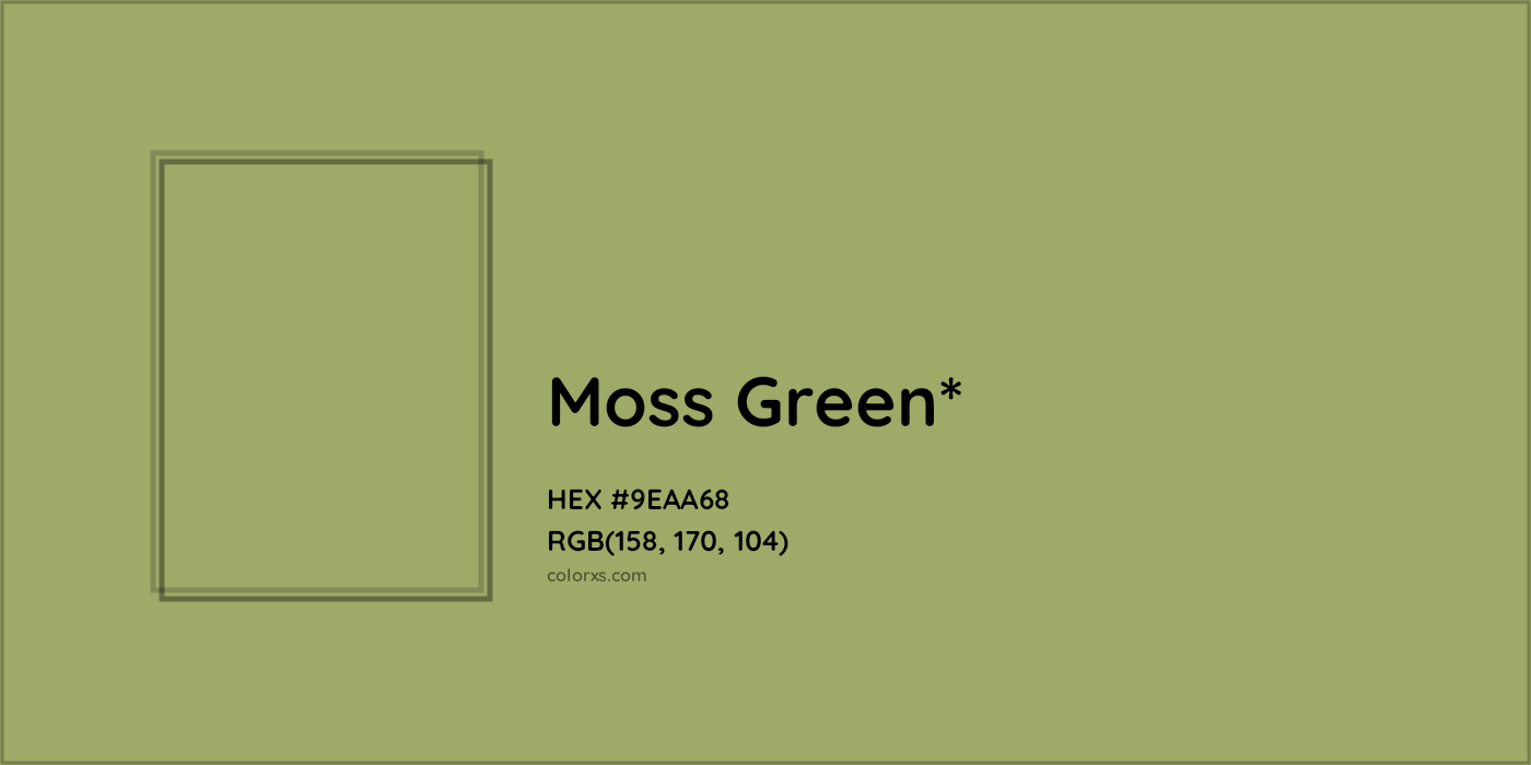HEX #9EAA68 Color Name, Color Code, Palettes, Similar Paints, Images