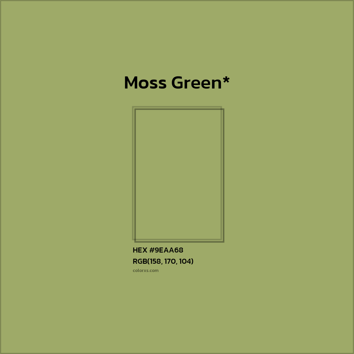 HEX #9EAA68 Color Name, Color Code, Palettes, Similar Paints, Images