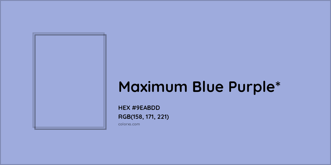HEX #9EABDD Color Name, Color Code, Palettes, Similar Paints, Images