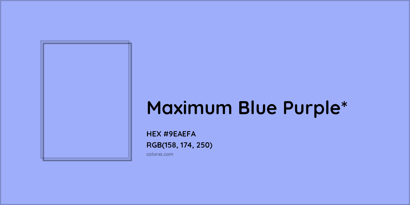 HEX #9EAEFA Color Name, Color Code, Palettes, Similar Paints, Images