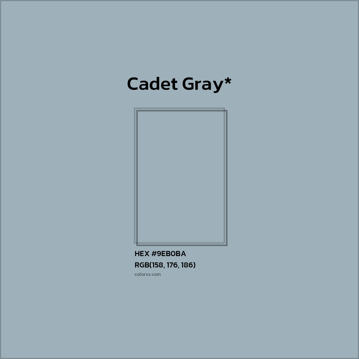 HEX #9EB0BA Color Name, Color Code, Palettes, Similar Paints, Images