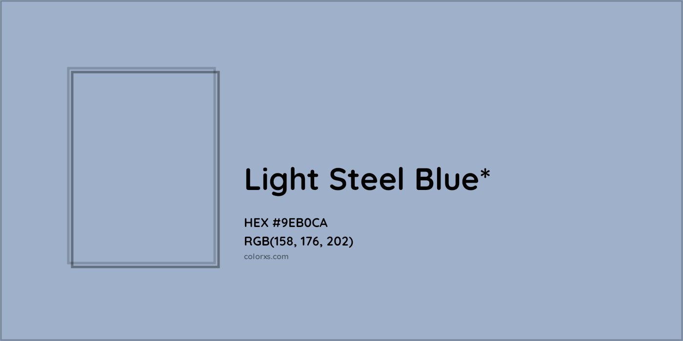 HEX #9EB0CA Color Name, Color Code, Palettes, Similar Paints, Images