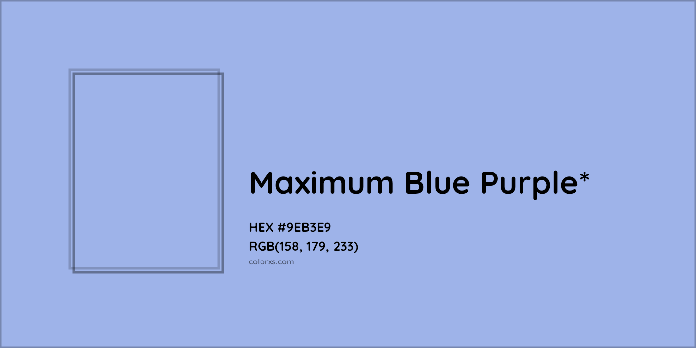 HEX #9EB3E9 Color Name, Color Code, Palettes, Similar Paints, Images
