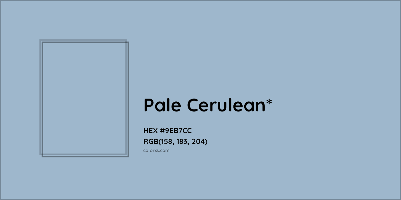 HEX #9EB7CC Color Name, Color Code, Palettes, Similar Paints, Images