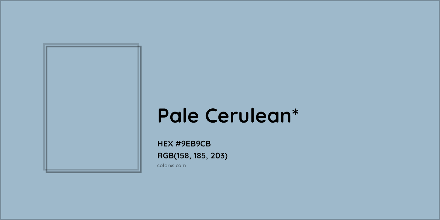 HEX #9EB9CB Color Name, Color Code, Palettes, Similar Paints, Images