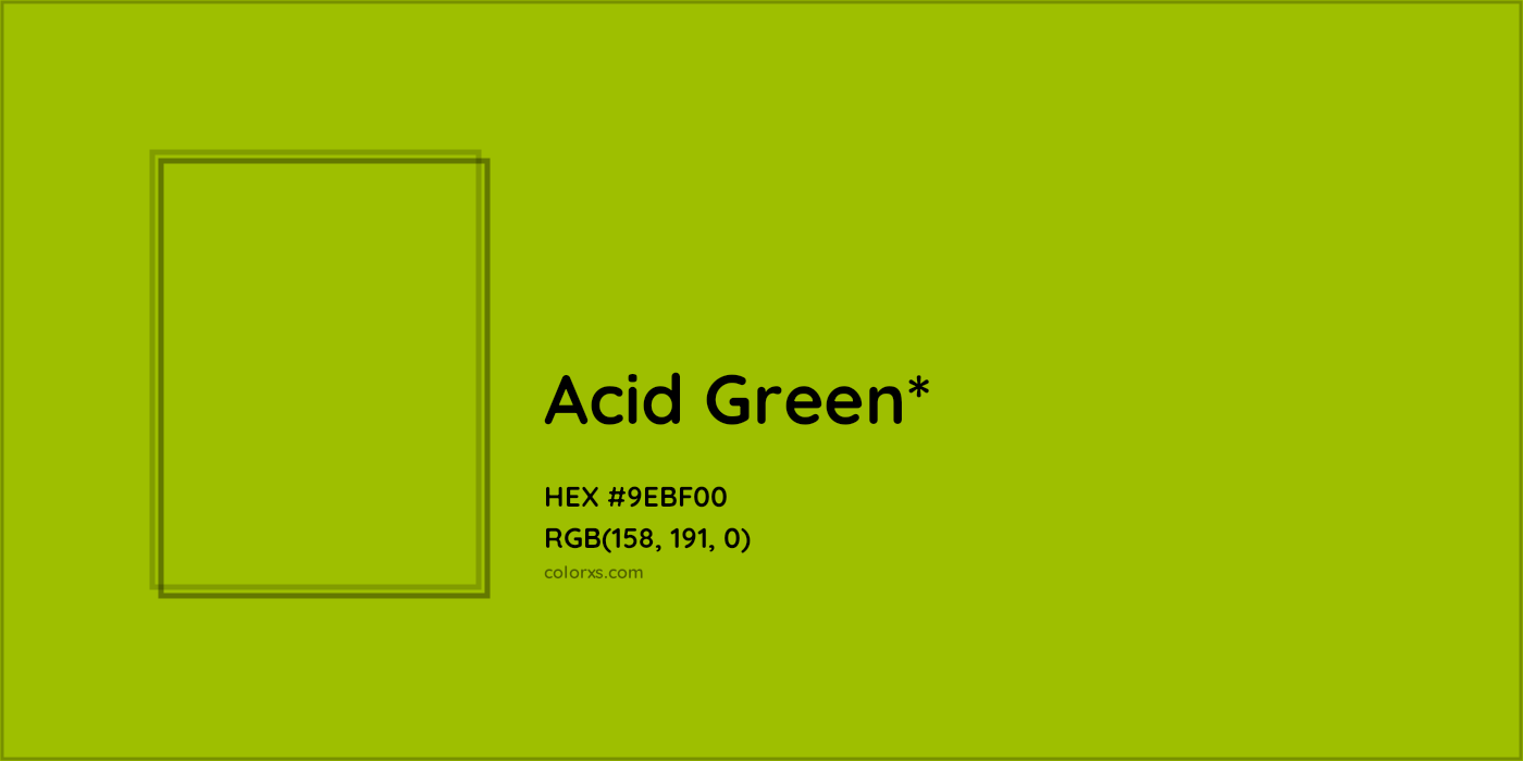 HEX #9EBF00 Color Name, Color Code, Palettes, Similar Paints, Images