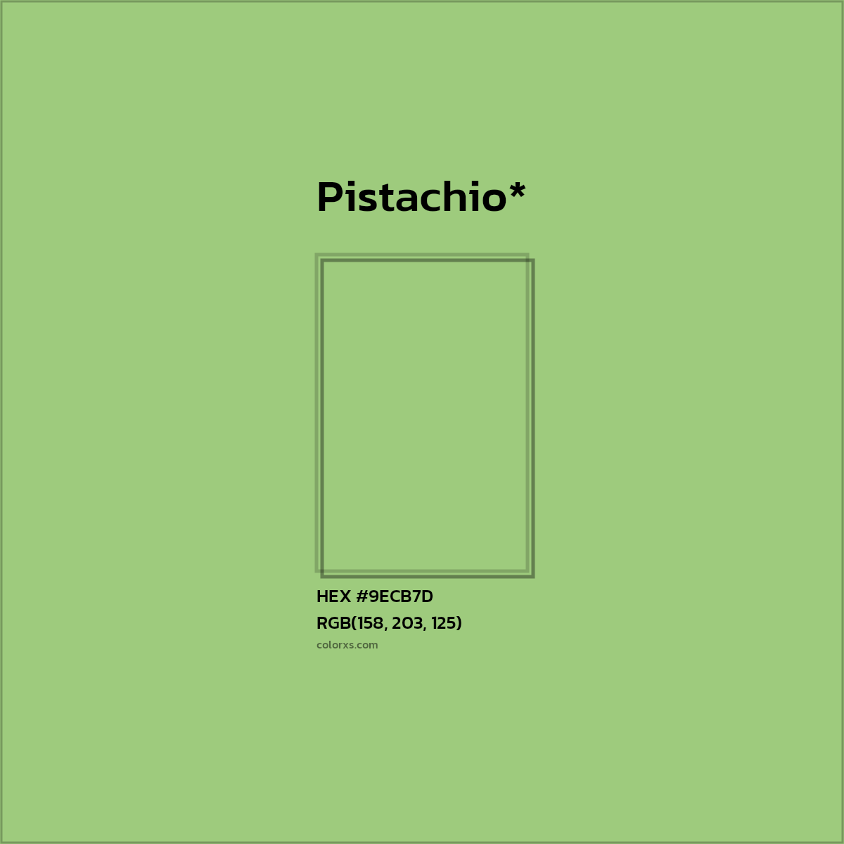 HEX #9ECB7D Color Name, Color Code, Palettes, Similar Paints, Images