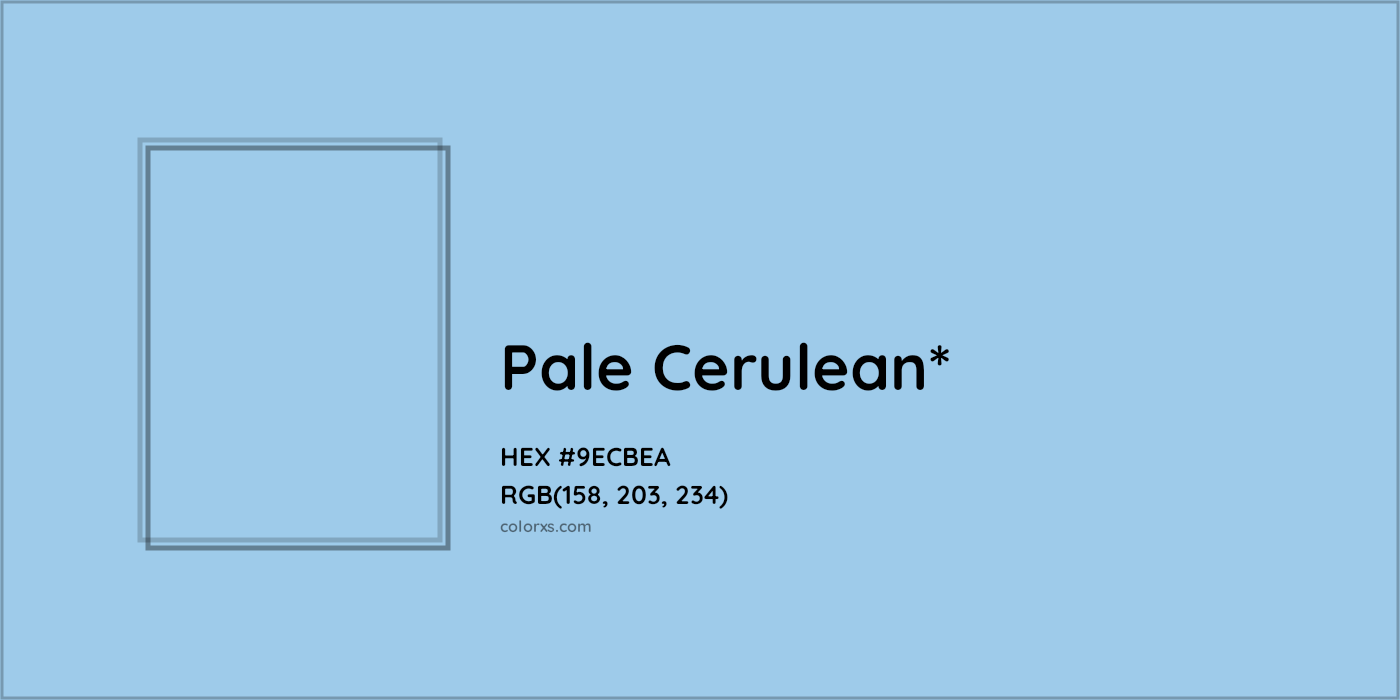 HEX #9ECBEA Color Name, Color Code, Palettes, Similar Paints, Images