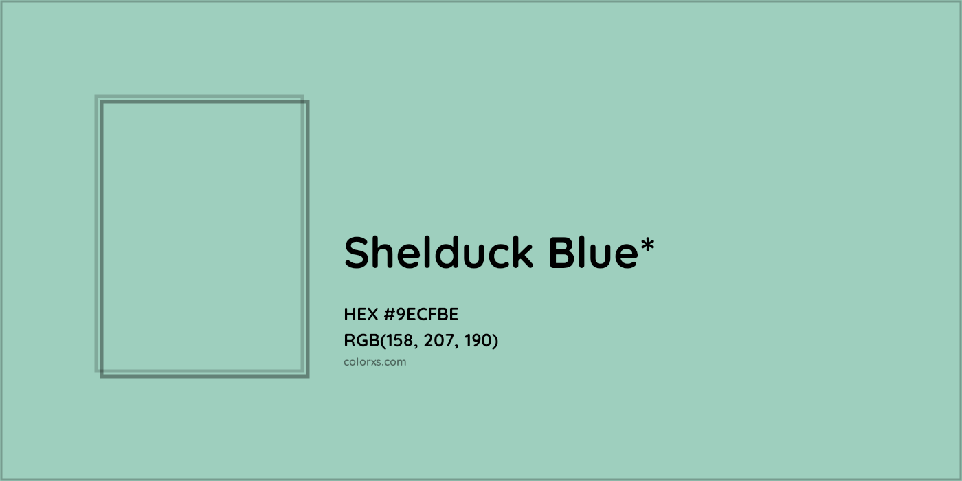HEX #9ECFBE Color Name, Color Code, Palettes, Similar Paints, Images