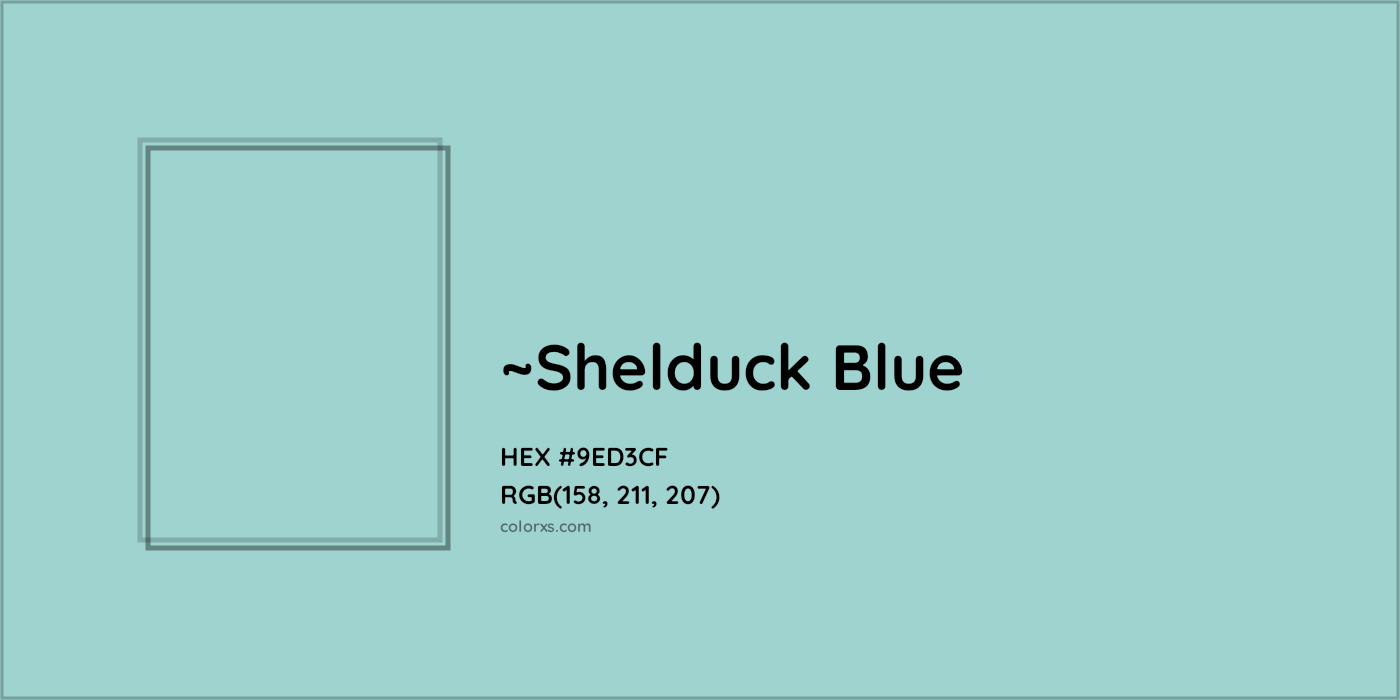 HEX #9ED3CF Color Name, Color Code, Palettes, Similar Paints, Images