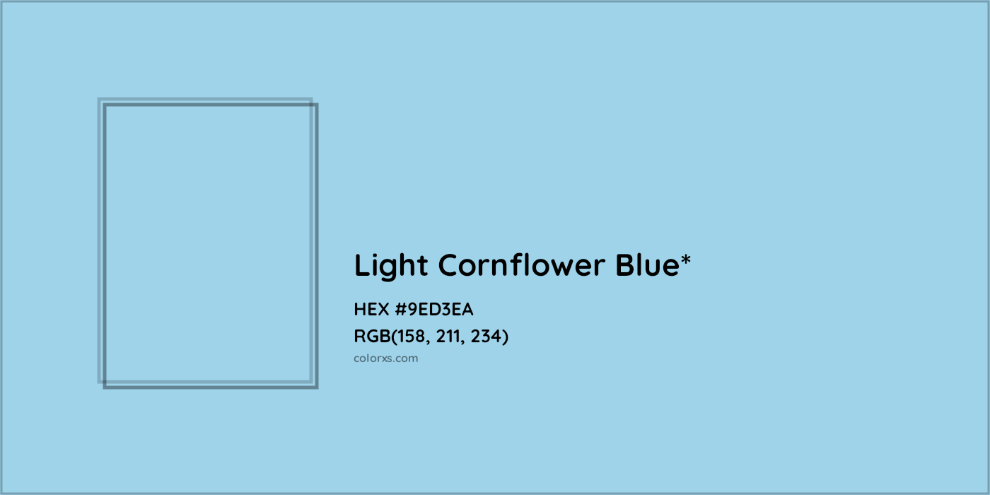 HEX #9ED3EA Color Name, Color Code, Palettes, Similar Paints, Images