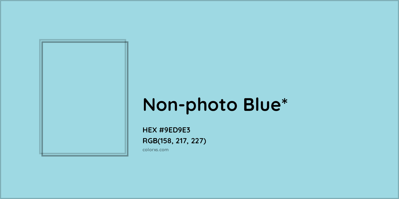 HEX #9ED9E3 Color Name, Color Code, Palettes, Similar Paints, Images