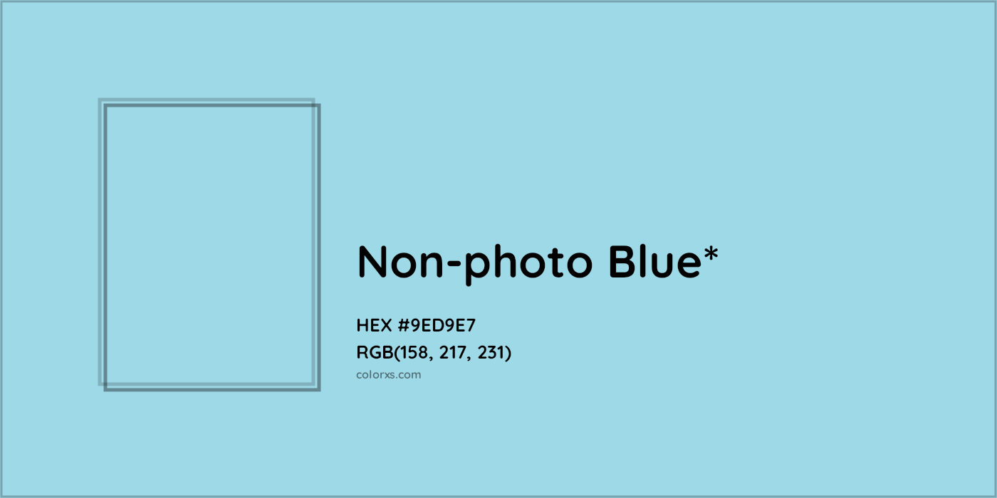 HEX #9ED9E7 Color Name, Color Code, Palettes, Similar Paints, Images