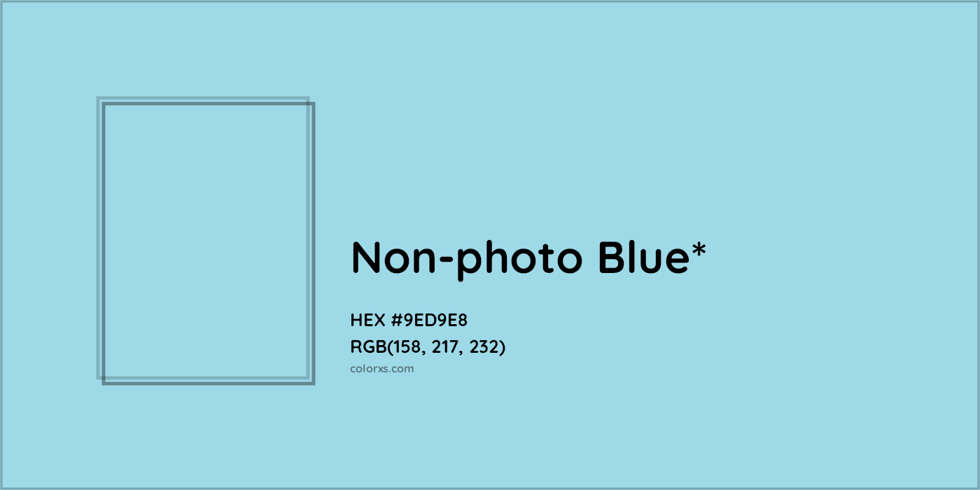 HEX #9ED9E8 Color Name, Color Code, Palettes, Similar Paints, Images