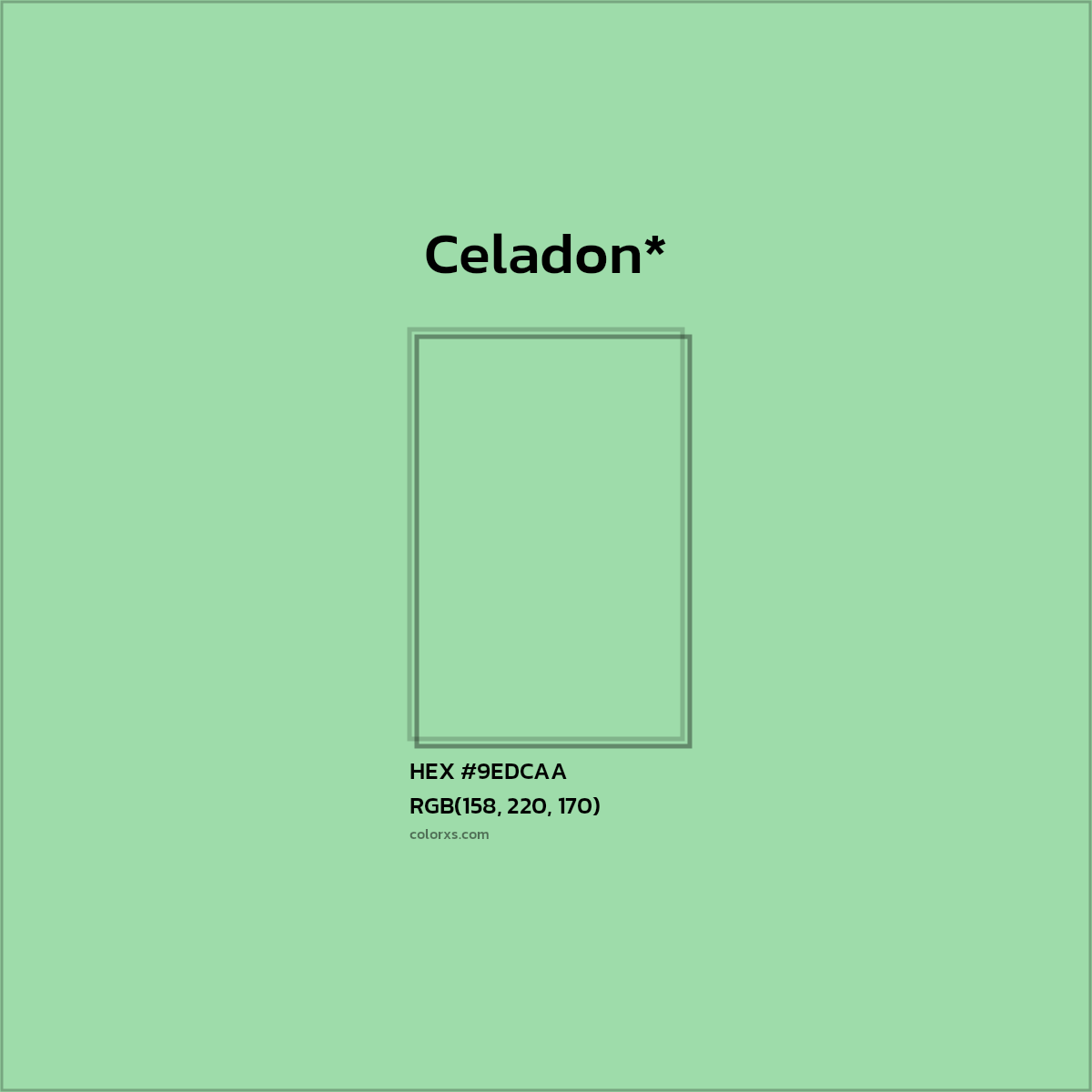 HEX #9EDCAA Color Name, Color Code, Palettes, Similar Paints, Images