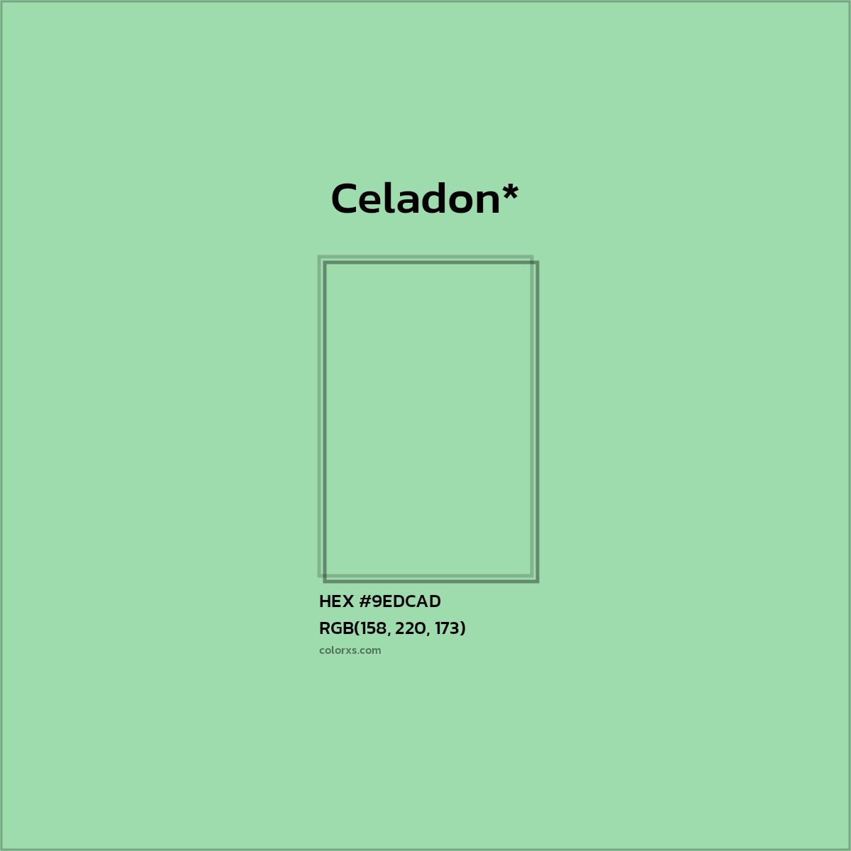 HEX #9EDCAD Color Name, Color Code, Palettes, Similar Paints, Images
