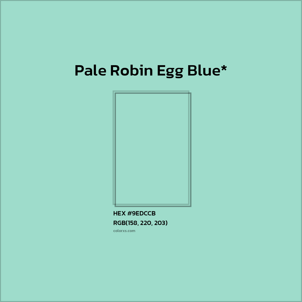 HEX #9EDCCB Color Name, Color Code, Palettes, Similar Paints, Images