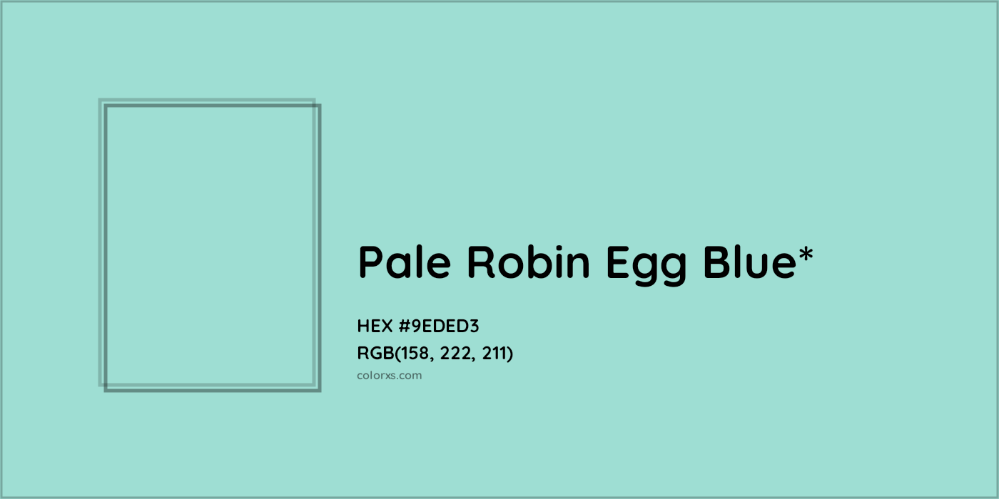 HEX #9EDED3 Color Name, Color Code, Palettes, Similar Paints, Images