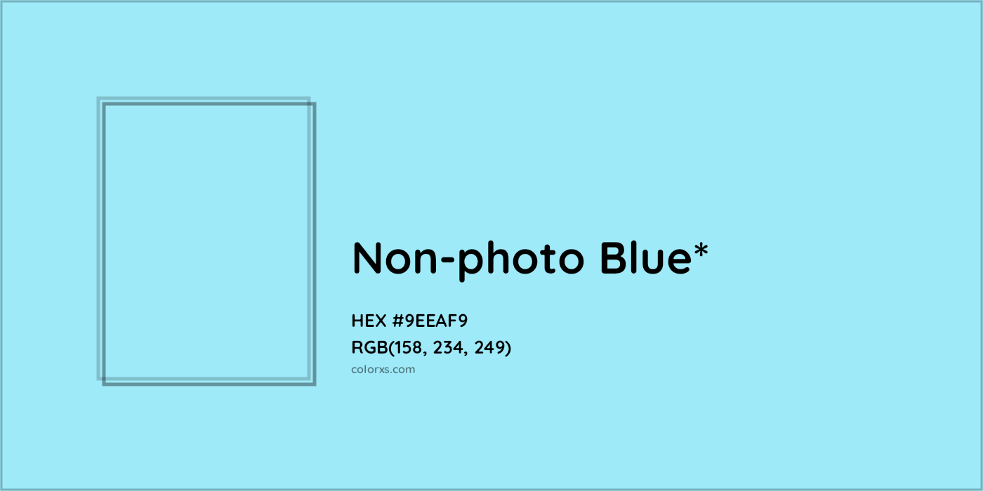 HEX #9EEAF9 Color Name, Color Code, Palettes, Similar Paints, Images