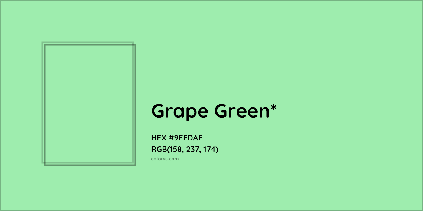 HEX #9EEDAE Color Name, Color Code, Palettes, Similar Paints, Images