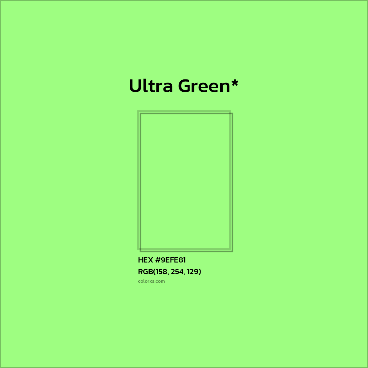 HEX #9EFE81 Color Name, Color Code, Palettes, Similar Paints, Images