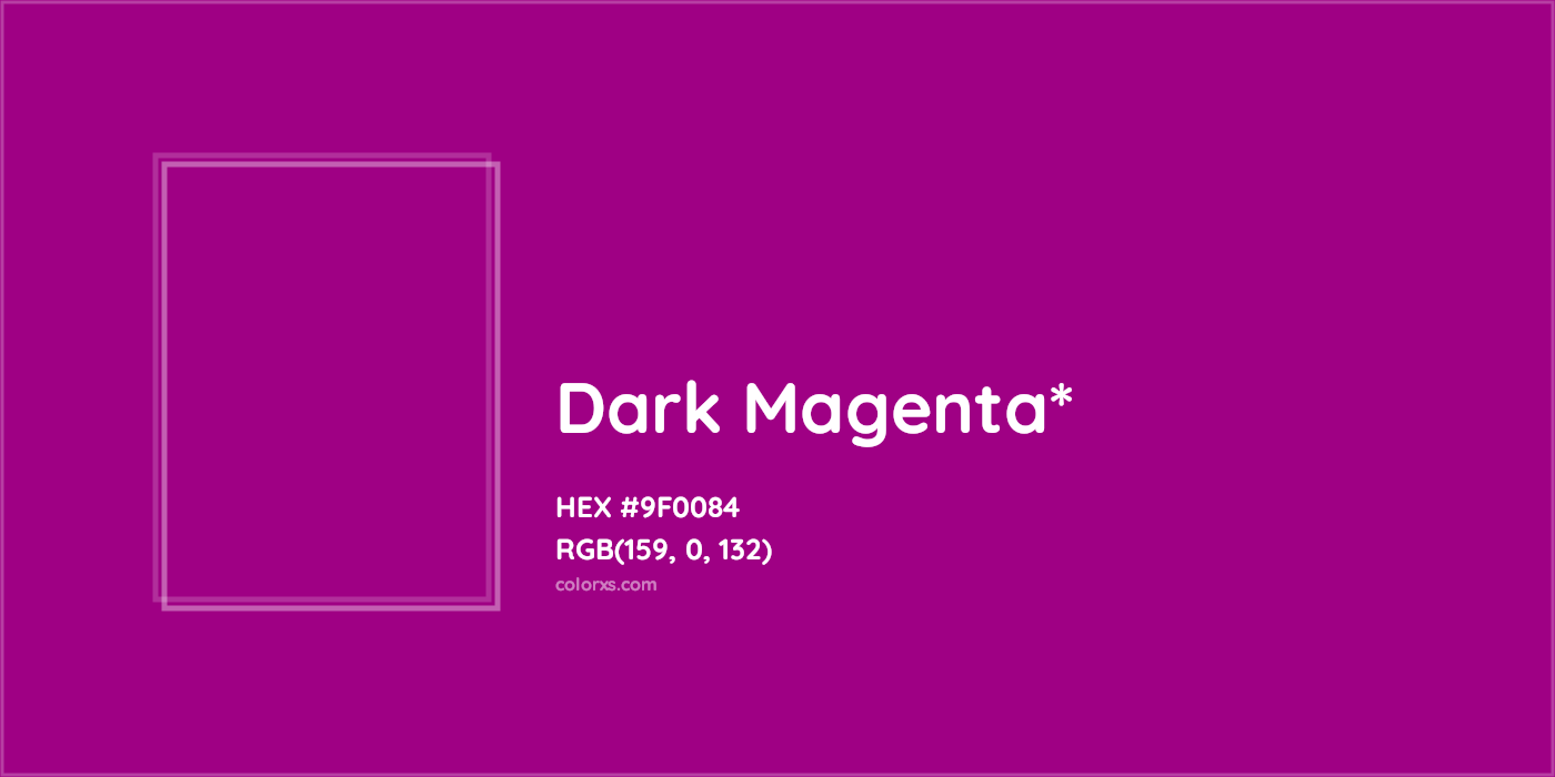 HEX #9F0084 Color Name, Color Code, Palettes, Similar Paints, Images