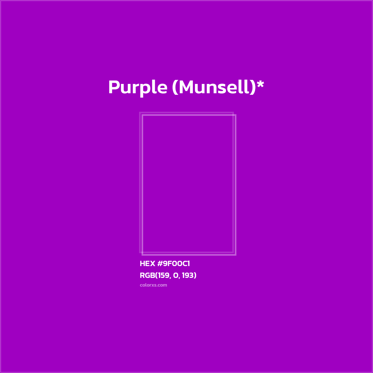 HEX #9F00C1 Color Name, Color Code, Palettes, Similar Paints, Images