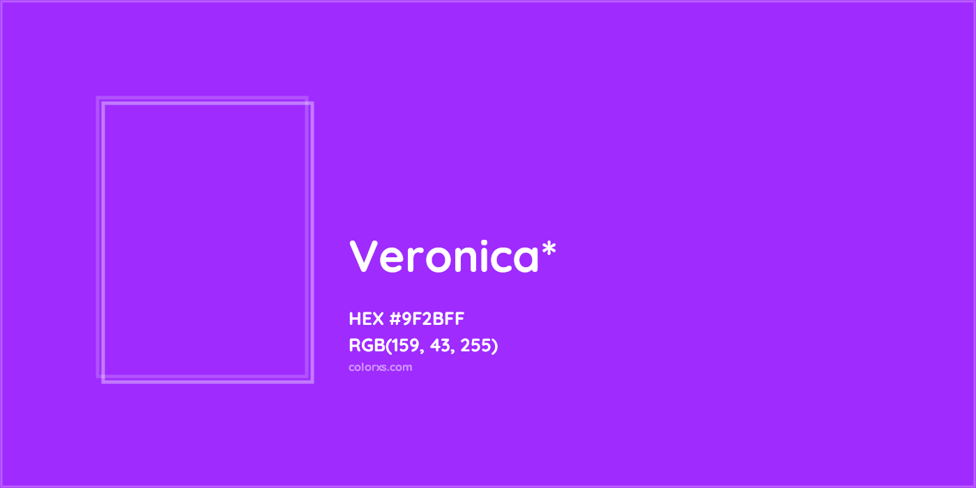 HEX #9F2BFF Color Name, Color Code, Palettes, Similar Paints, Images